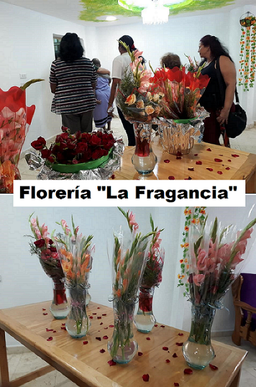 Florería La Fragancia composición caj
